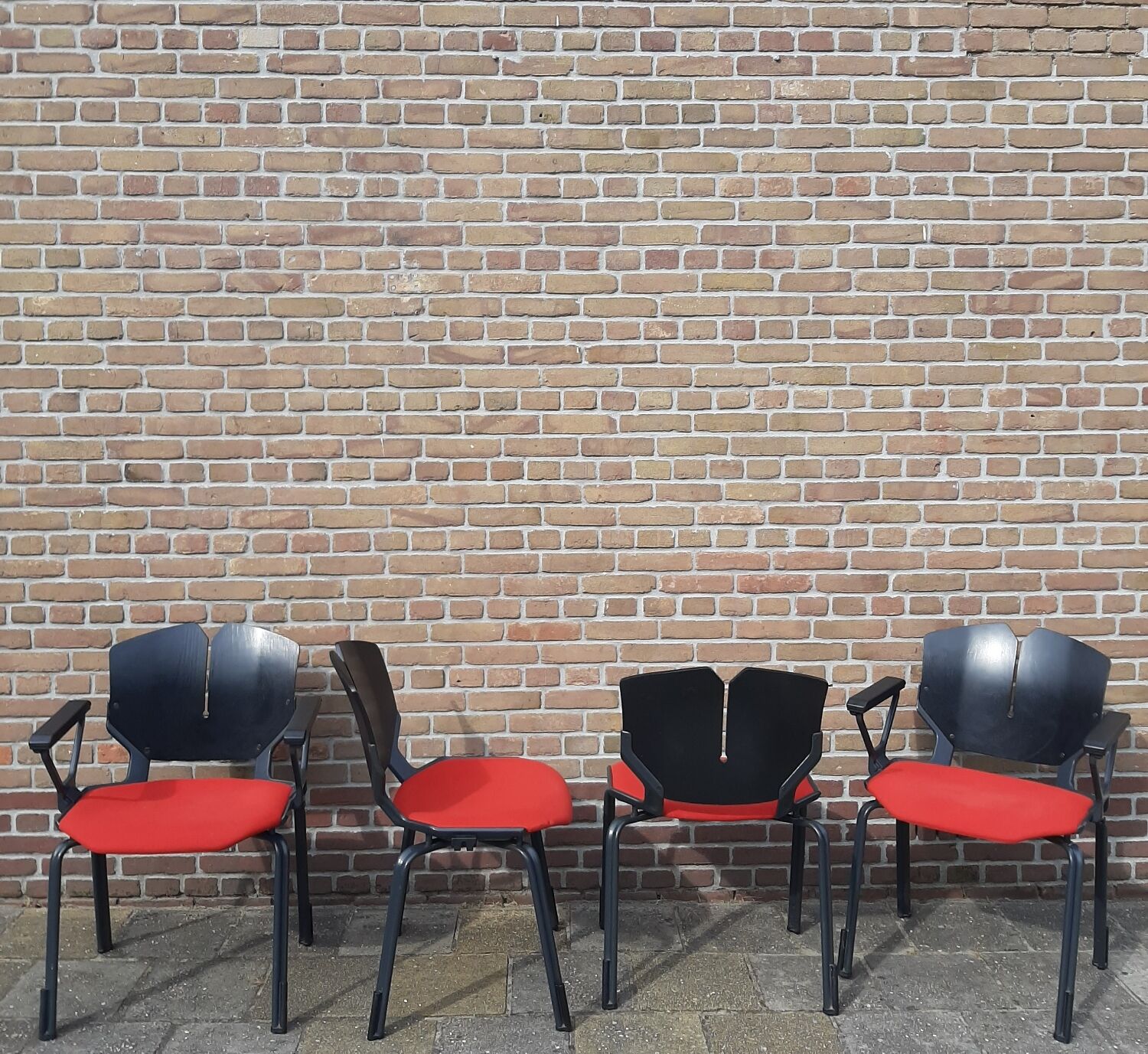 Set of four office chairs by Foscher for Sitform 1970