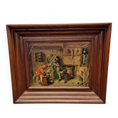 Painting with genre piece after Adriaen Brouwer