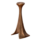 Michael Harjes Brutalist Candlestick in Bronze 1970s Germany