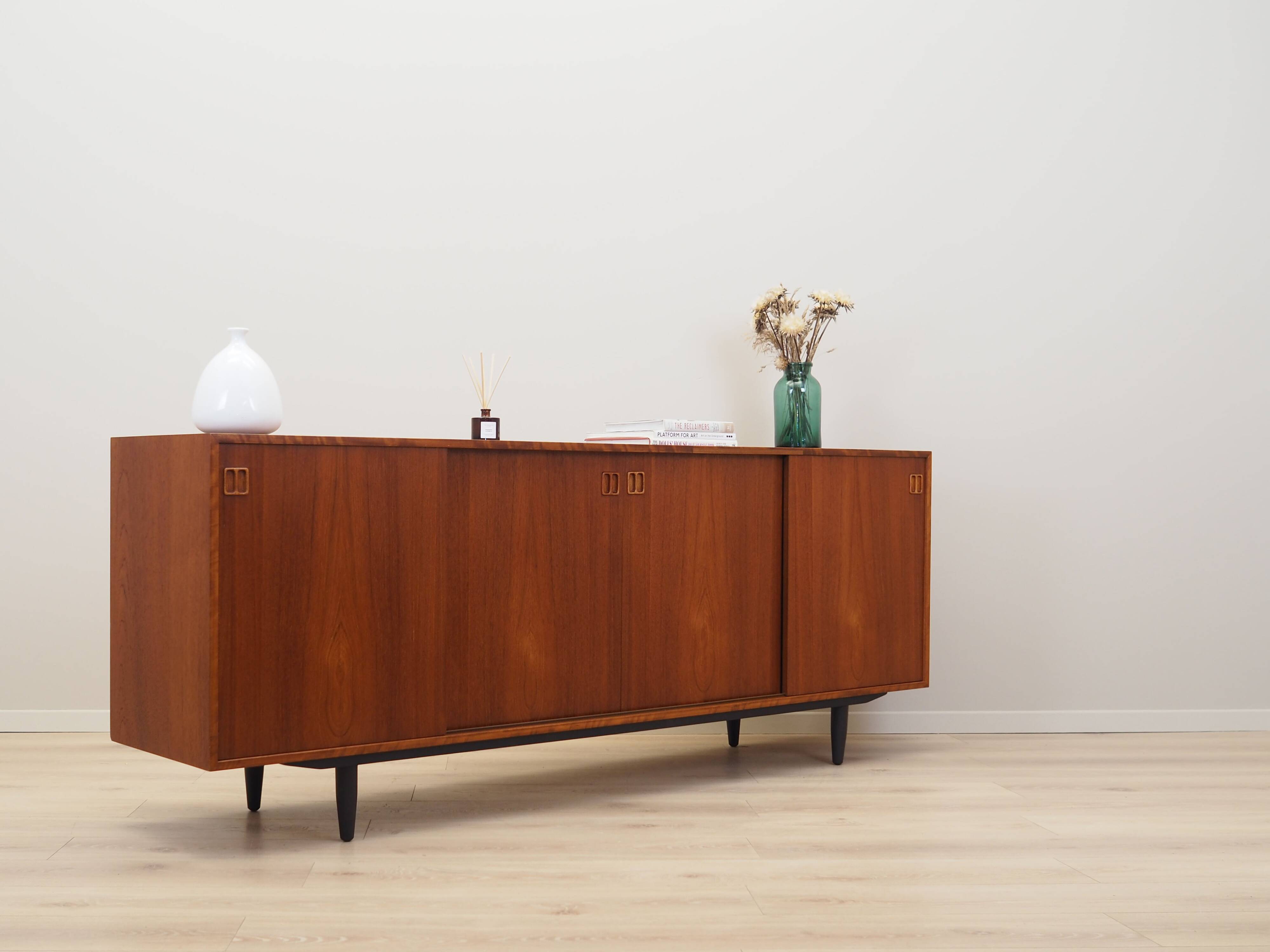 Teak sideboard, Danish design, 1970s, produced in Denmark