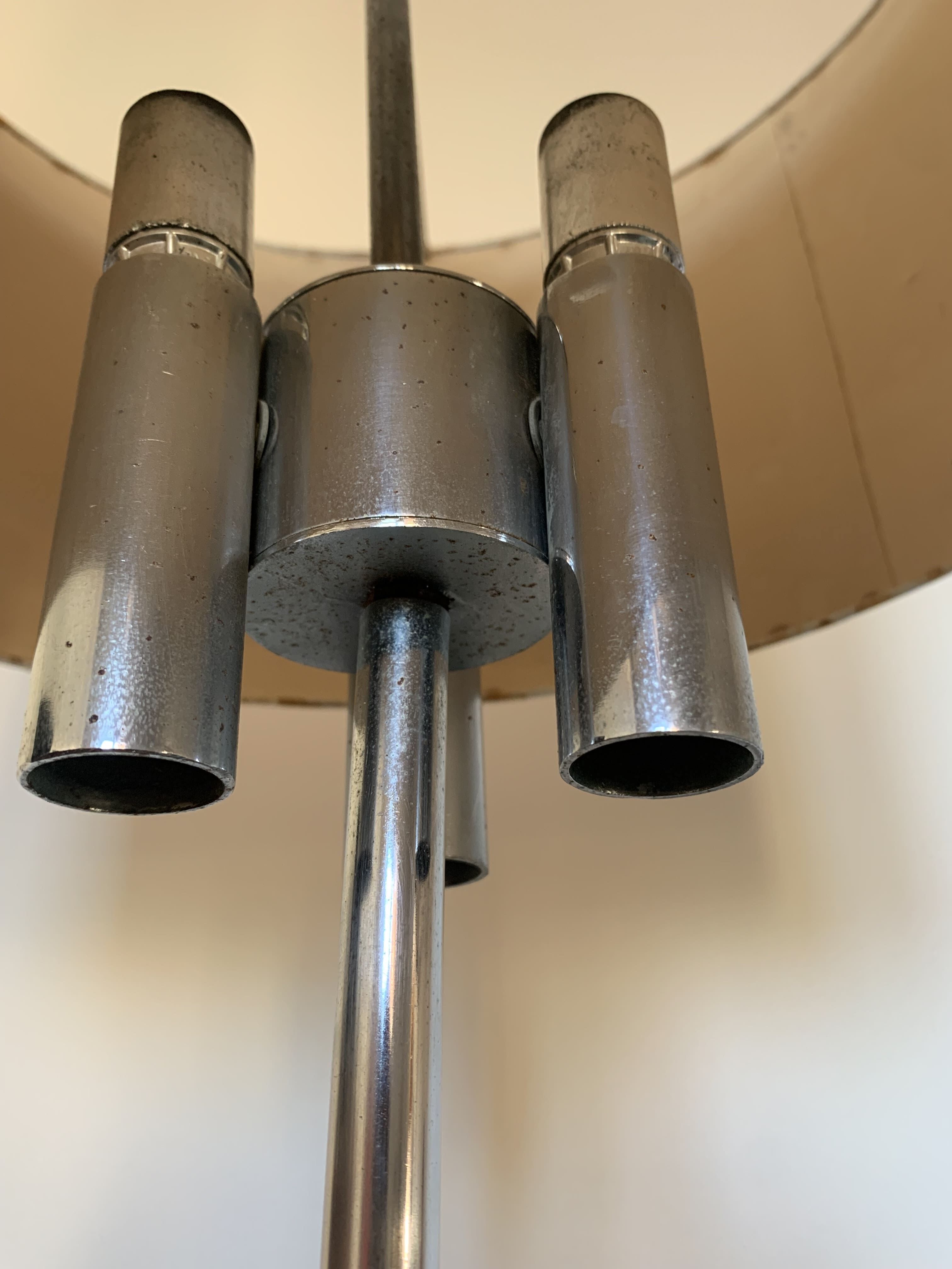 Vintage chrome floor lamp