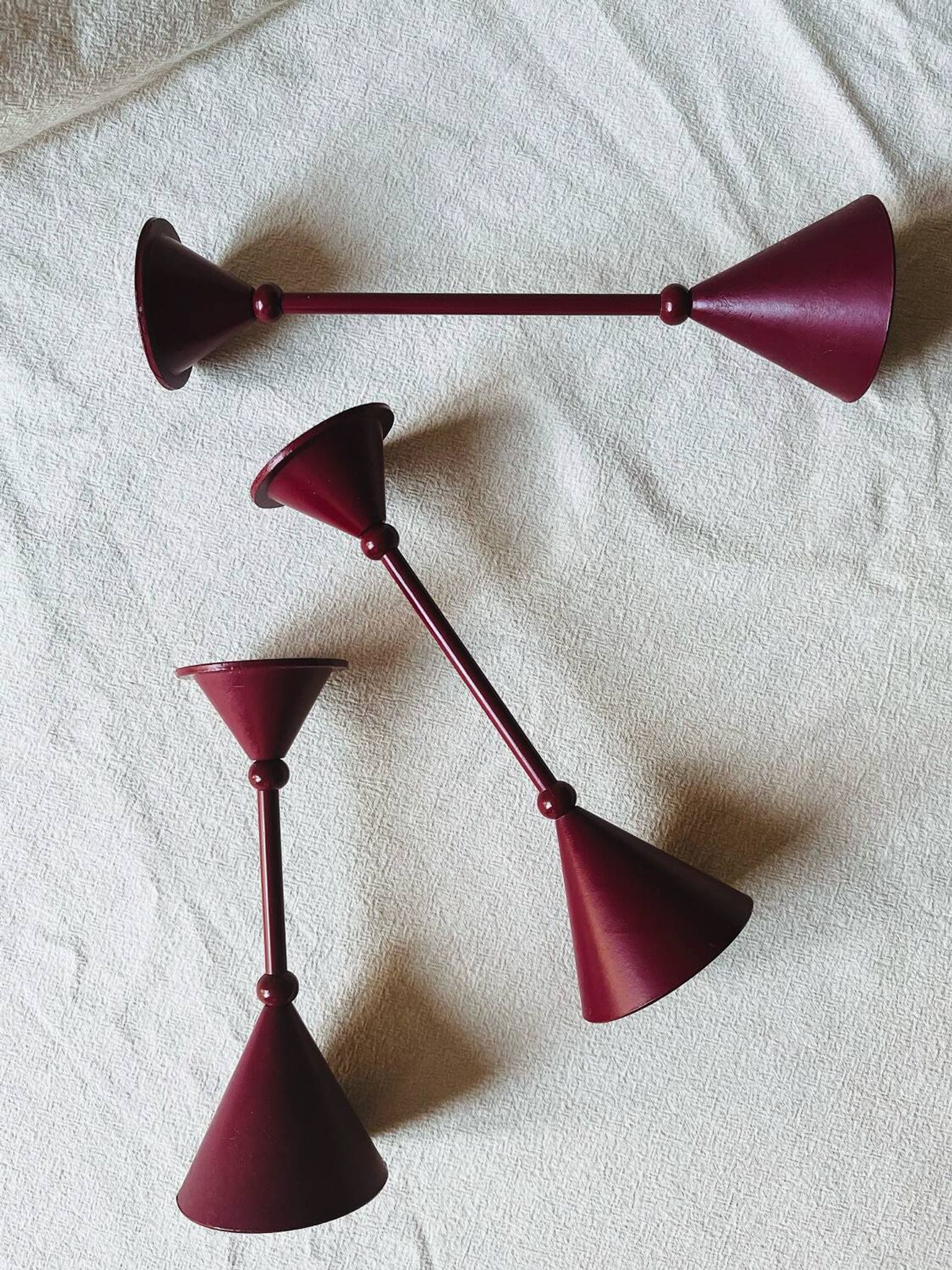 Set of 3 candle holders