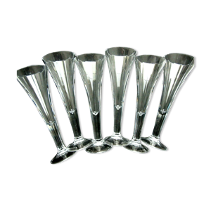 6 flutes à champagne