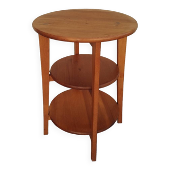 Scandinavian design wooden pedestal table