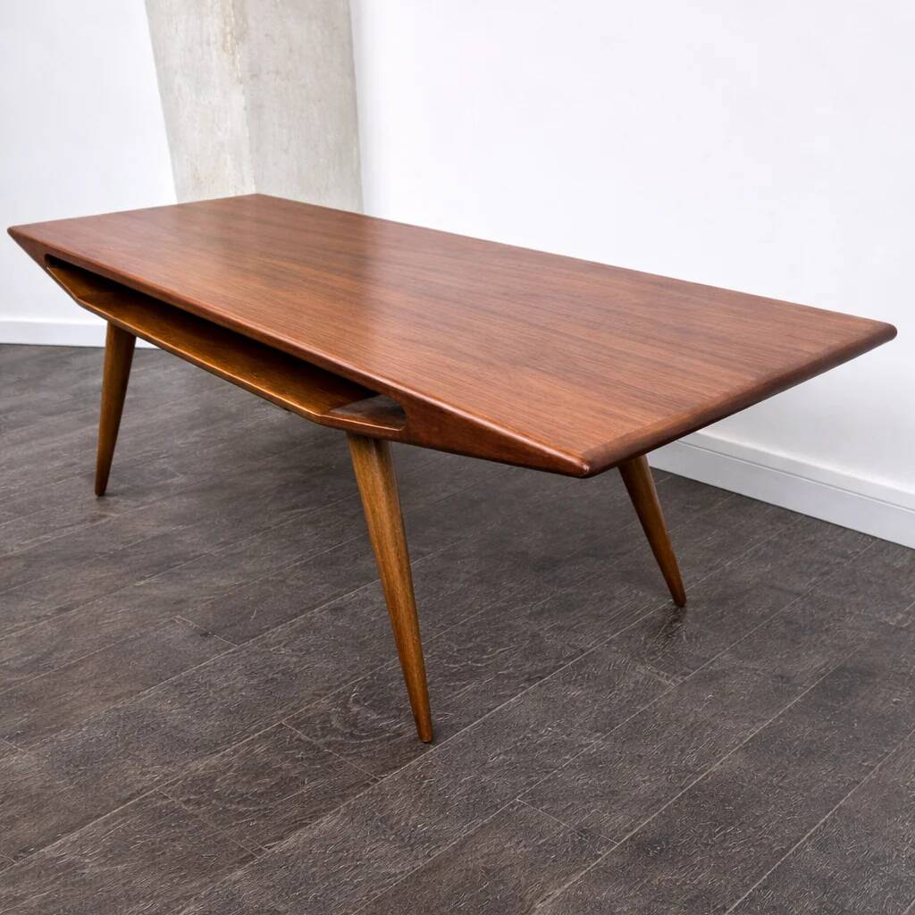 Teak coffee table model 100 by Gunni Omann for Omann Jun, Denmark, 1960.