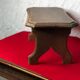 Wooden footrest bench