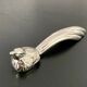 6 various animal shaped knife holders in silver metal