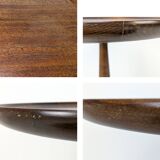 Table d'appoint Mid Century ronde Danish Design Anton Kildeberg FK Furniture Danemark 1960 Modèle21