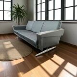 Vintage 70s armchair / sofa / couch with chrome frame