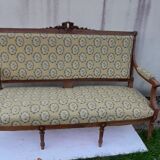 Louis XVI style bench and armchair