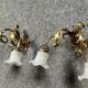 Pair of Napoleon III period wall lights in gilded bronze circa 1880