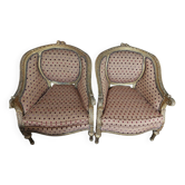 Bergère armchairs
