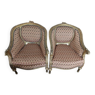 Bergère armchairs