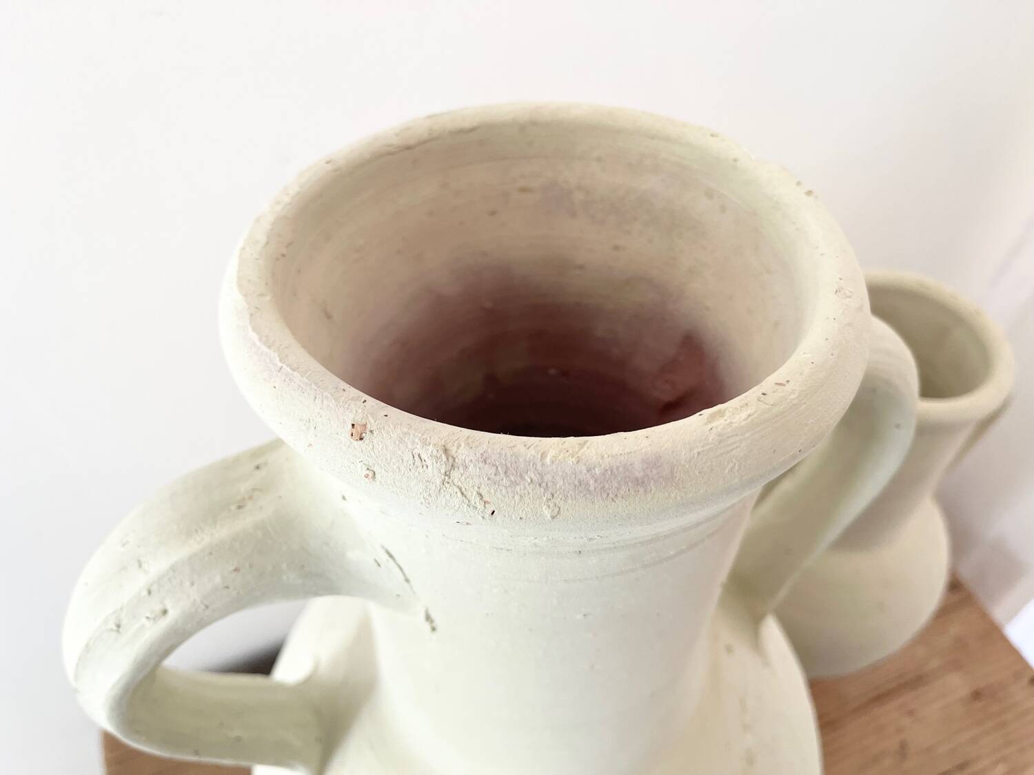 White terracotta jar