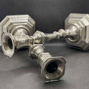 Pair of English silver-plated candlesticks from the 1950s
