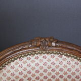 Pair of Louis XV period convertible armchairs