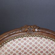 Pair of Louis XV period convertible armchairs