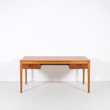 Scandinavian minimalist desk exotic wood 60's