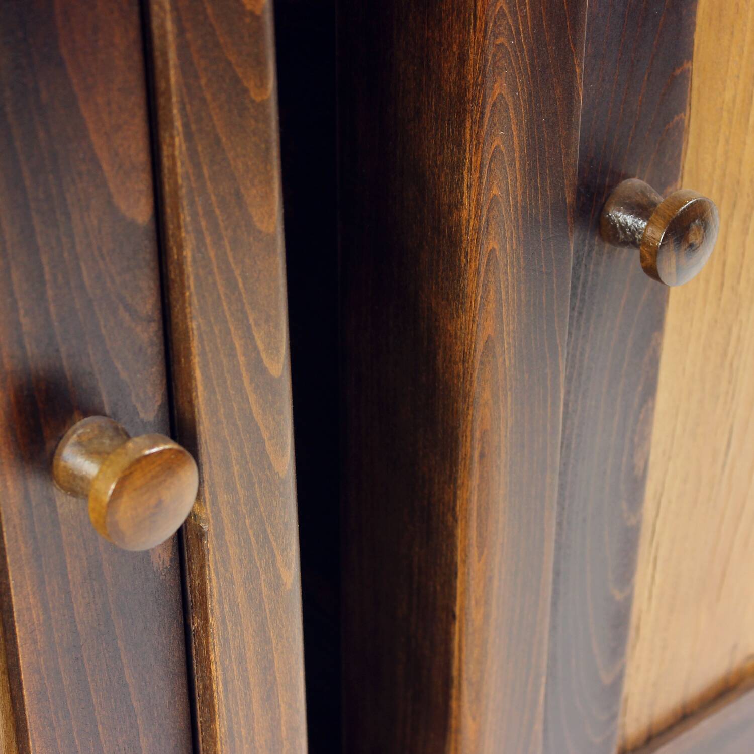 Tall Vintage Bedside Tables In Wood, Czechoslovakia 1930s