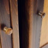 Tall Vintage Bedside Tables In Wood, Czechoslovakia 1930s