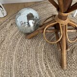Rattan pedestal table