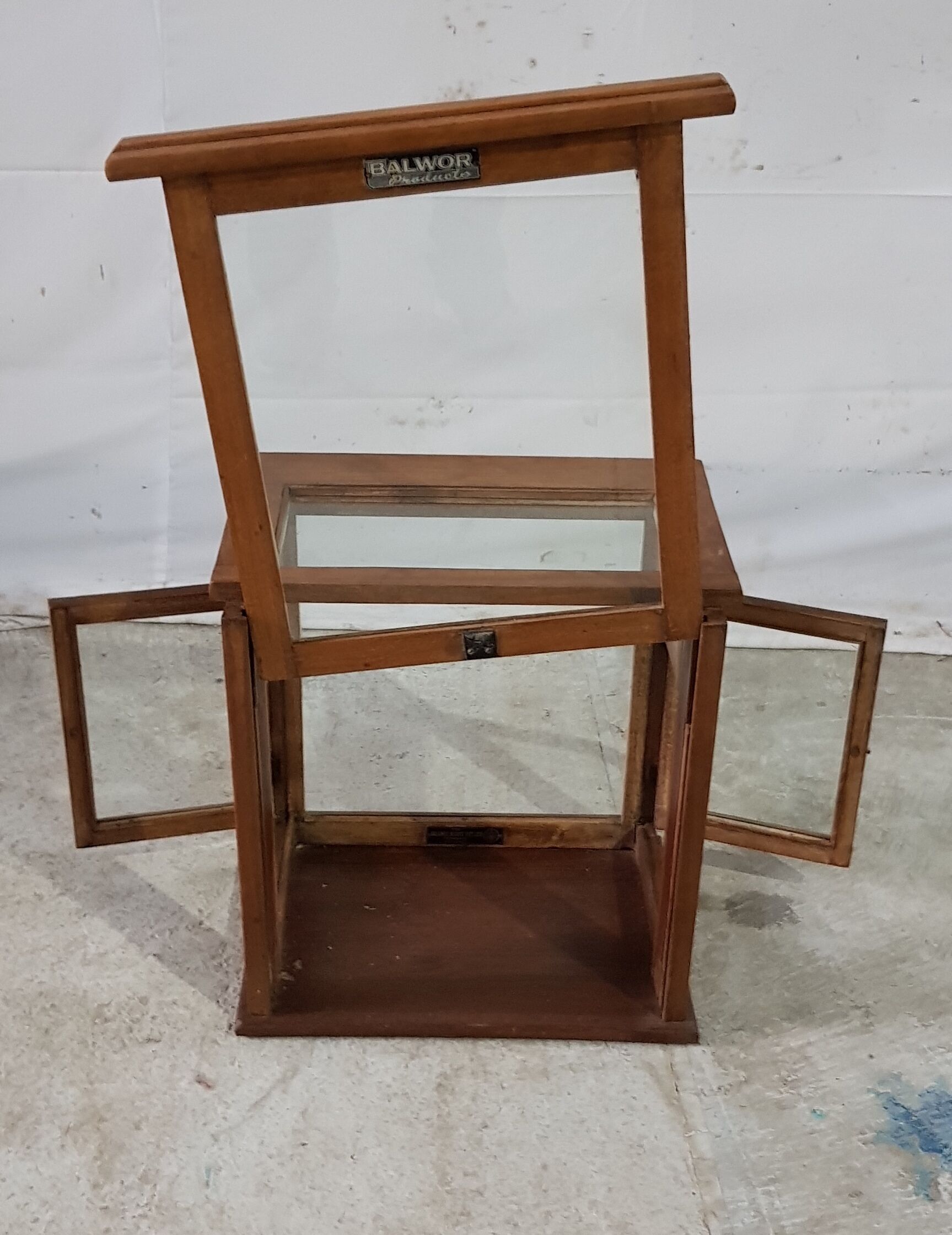 Old teak scale box