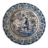 Portuguese earthenware footed dish – Outeiro Águeda – signed