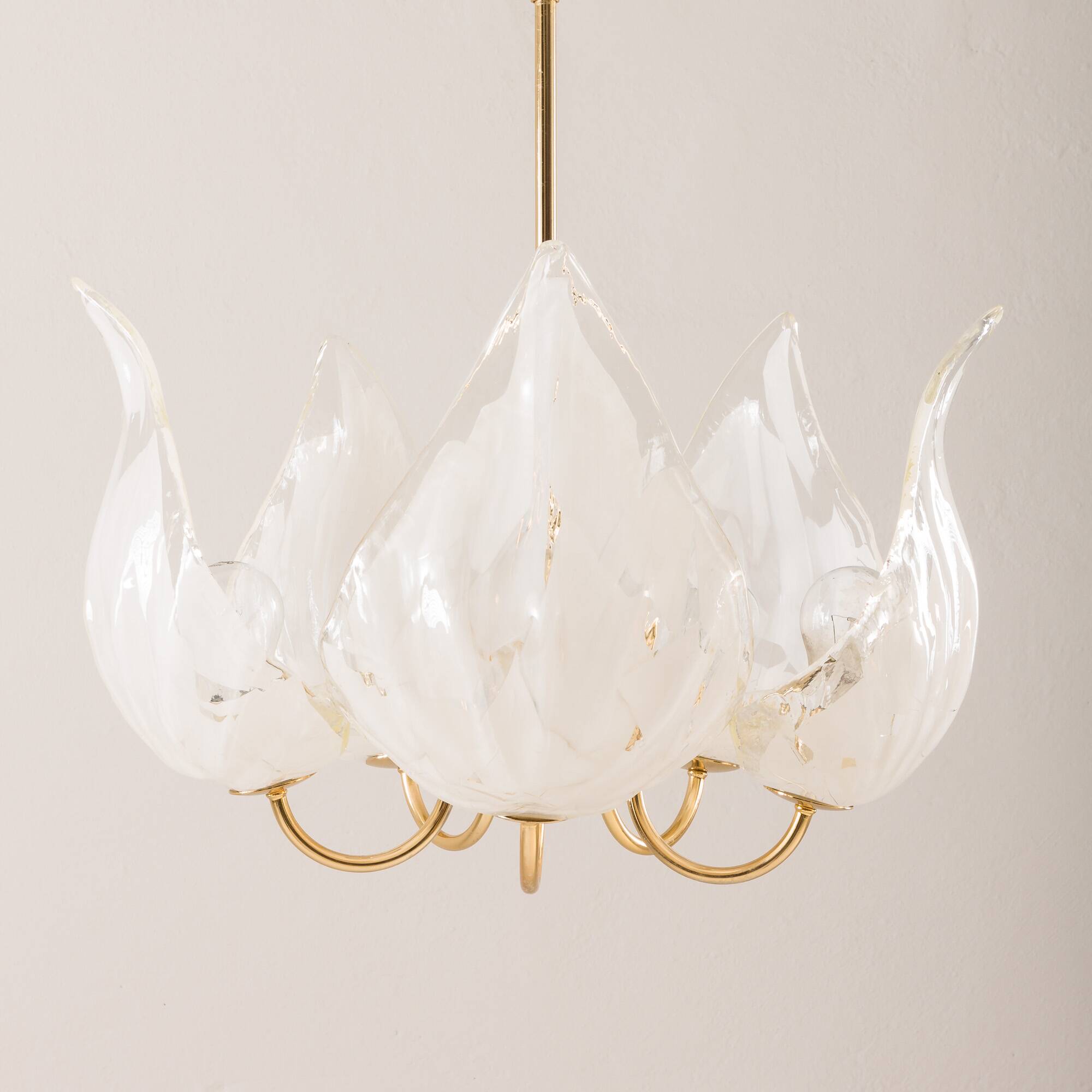 Murano glass chandelier by La Murina, Italy 1970s