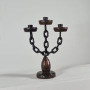 Vintage brutalist chain candlestick Spain