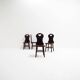 Set of Solid Oak “Farm- or Mountain Chairs” from the Netherlands