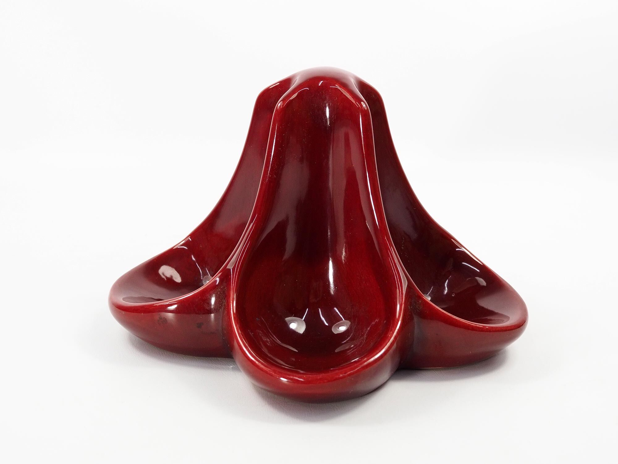 Art deco pipe door in french faience lmb paris, 1930s