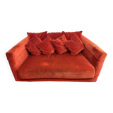 2/3 seater sofa Velvet red