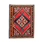 Tapis persan vintage, oriental tissé à la main Mat- 37x55cm