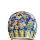 Chinese ginger pot porcelain blue background butterfly decor