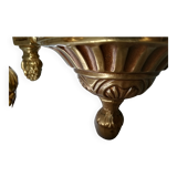 Ancien Lustre 6 Bras Style Louis XV en Bronze Doré