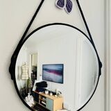 Miroir corde noire 53cm