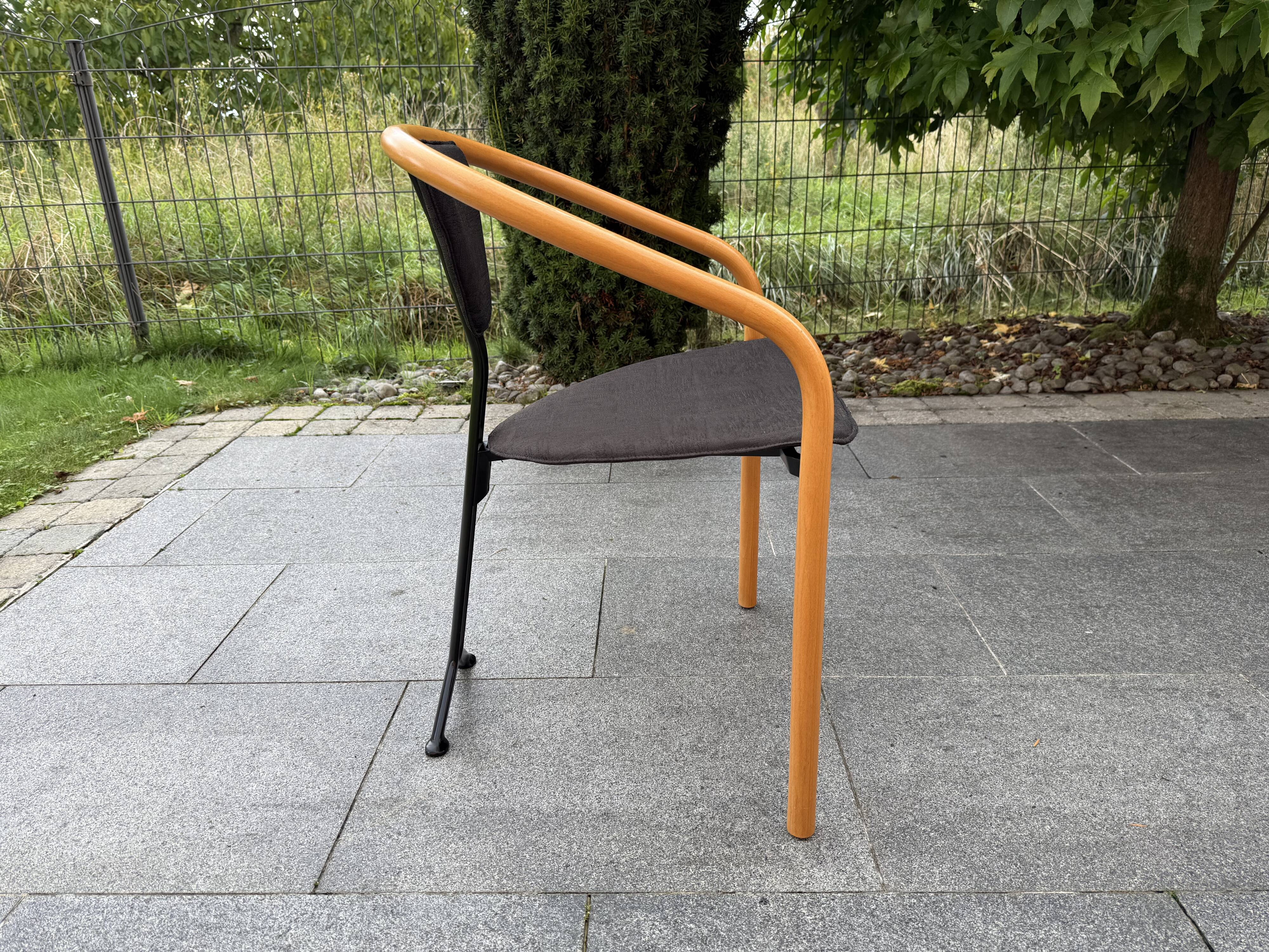 Set of 4 Tacchi chairs by Toshiyuki Kita Japan 80s