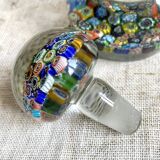 Murano millefiori blown glass carafe