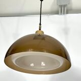 Mid-century modern pair of plexiglass chandelier by Candle
