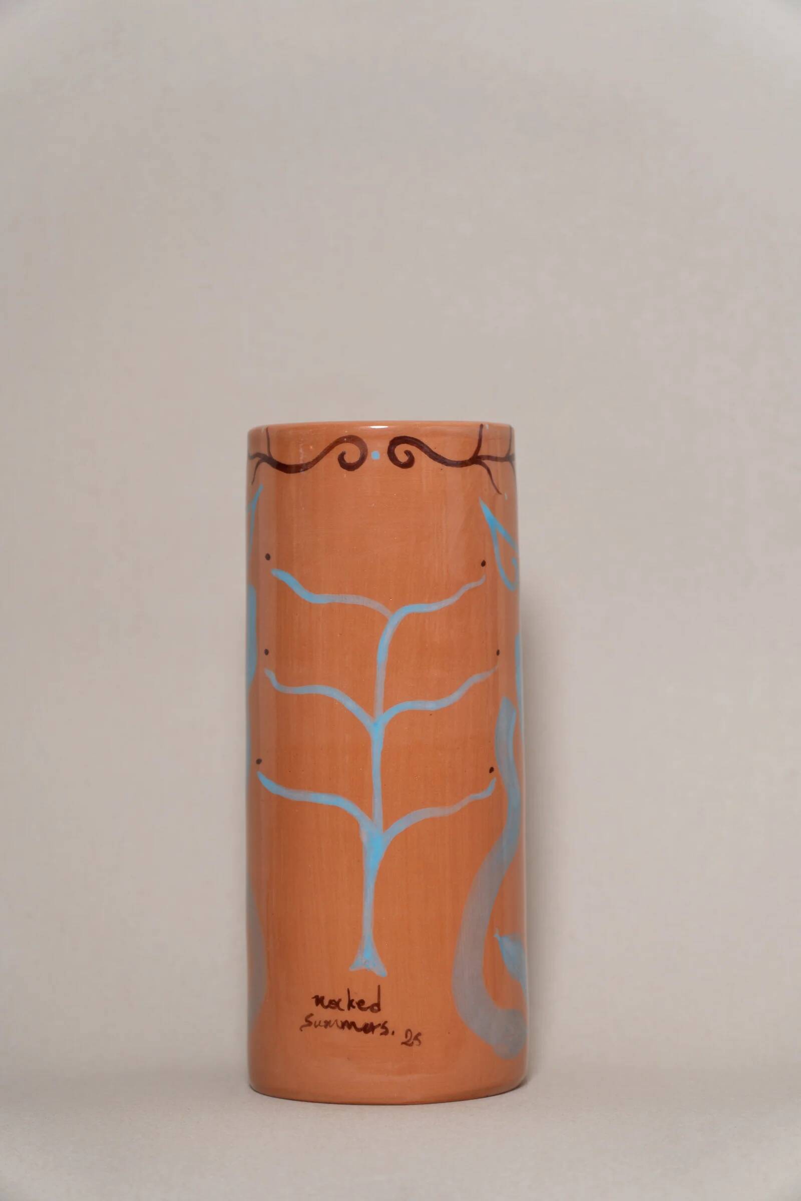 Medusa - Terracotta ceramic vase