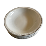 Set of 6 plates cap mid century neo classic Scandinavian 1960