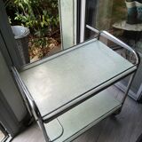 Desserte vintage formica vert pâle