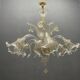 Large Venetian Murano Glass Chandeliers Set of 2