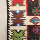 Antique kilim rug in wool, finely knotted, handmade 90 x 35 in.