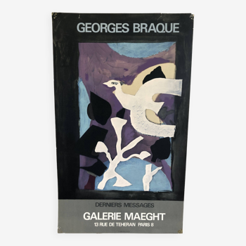 Poster Georges Braque Last Messages Galerie Maeght Paris 1967
