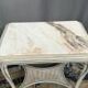 Louis XV style tea table. Marble top.