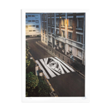 Jr, finding hope, night view, paris, france, 2020, unframed lithograph