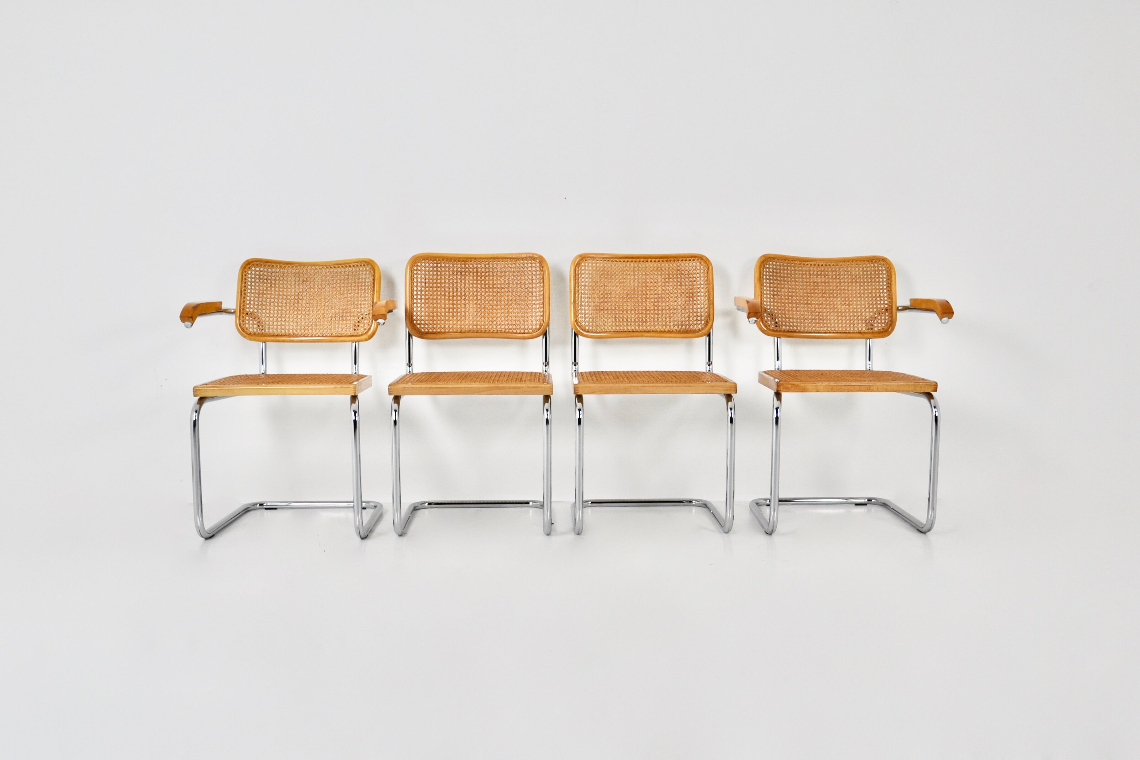 Dining chairs B32 by Marcel Breuer lot of 4