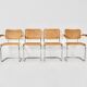Dining chairs B32 by Marcel Breuer lot of 4