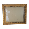 Old frame circa 1900, wood - gilded stucco with leaf - black laqué 53x45 cm leaf 42.5x35 cm SB